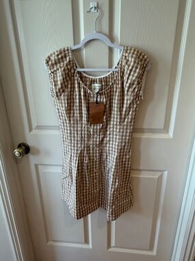 Frankie’s Bikinis Bella Mustang Poplin Mini Dress Sz M.  NWT. Box38